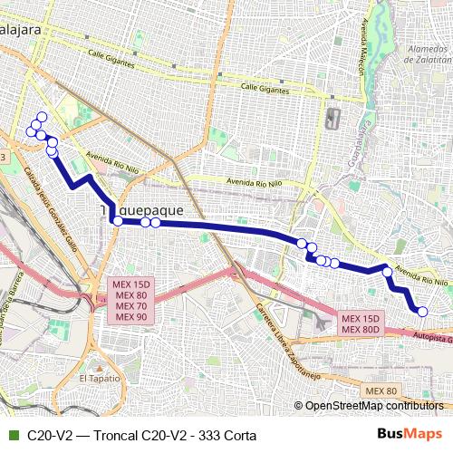 C20-V2 bus Line Map