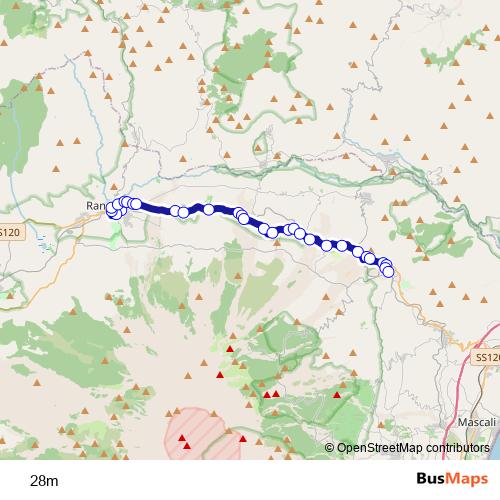 28m bus Line Map