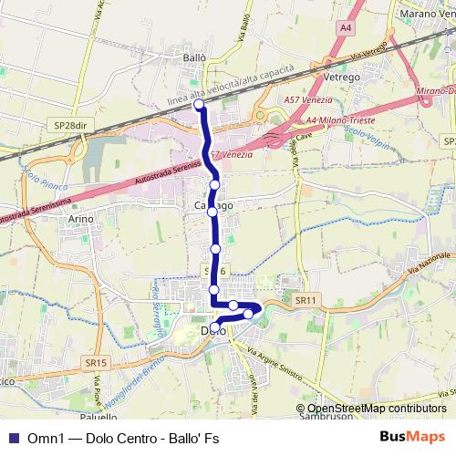 Omn1 bus Line Map
