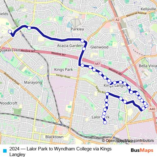 2024 bus Line Map