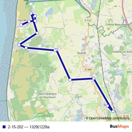 2-15-202 bus Line Map