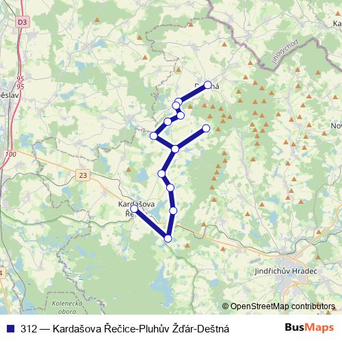 312 bus Line Map