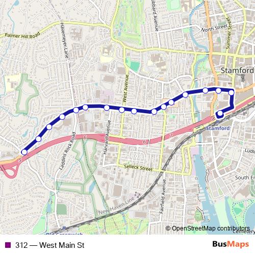 312 bus Line Map