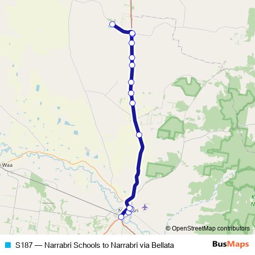 S187 bus Line Map