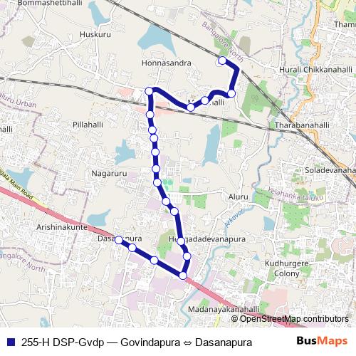 255-H DSP-Gvdp bus Line Map