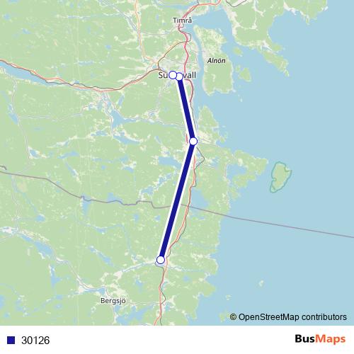 30126 bus Line Map