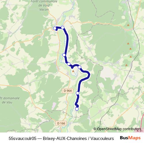 55svaucoulr05 bus Line Map