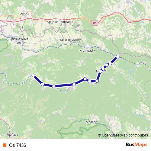 Os 7436 rail Line Map