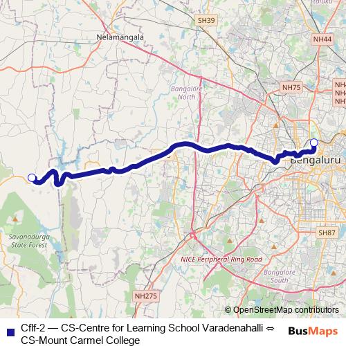 Cflf-2 bus Line Map