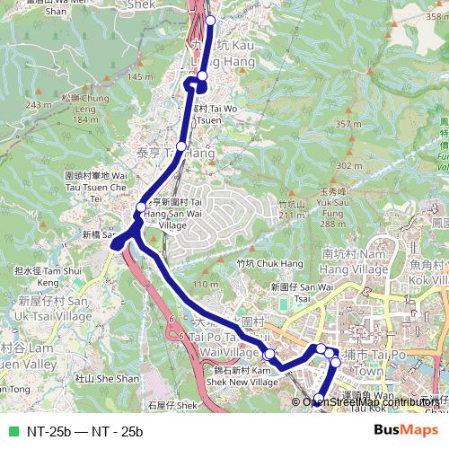 NT-25b bus Line Map