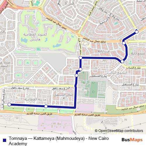 Tomnaya bus Line Map