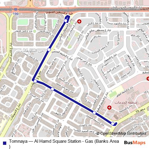 Tomnaya bus Line Map