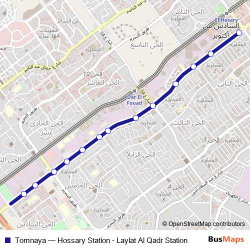 Tomnaya bus Line Map