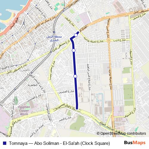 Tomnaya bus Line Map