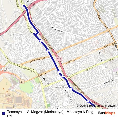 Tomnaya bus Line Map