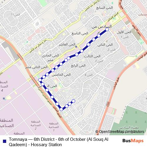 Tomnaya bus Line Map