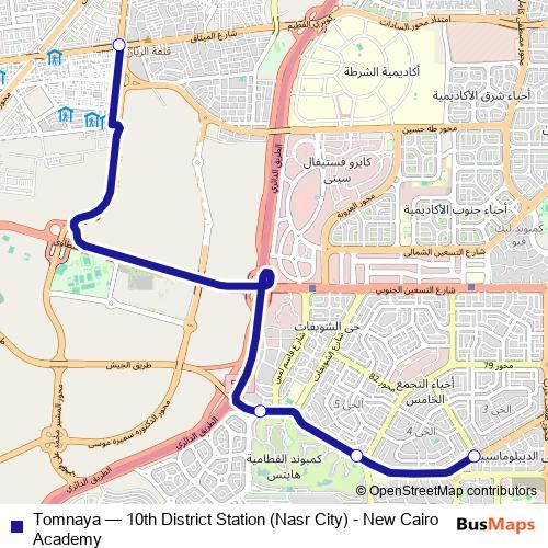 Tomnaya bus Line Map