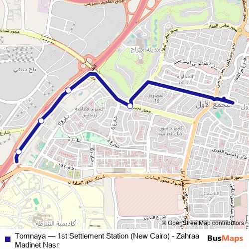 Tomnaya bus Line Map