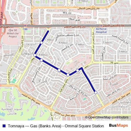 Tomnaya bus Line Map
