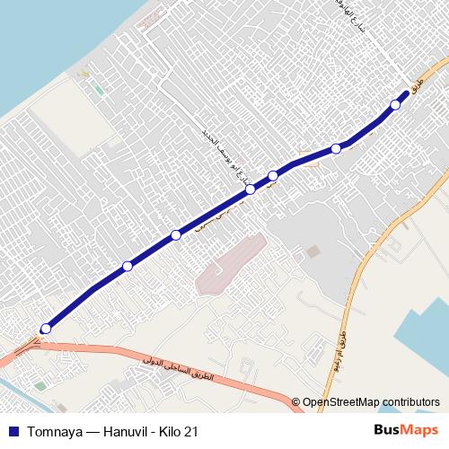 Tomnaya bus Line Map