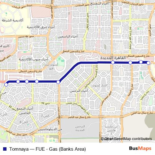 Tomnaya bus Line Map