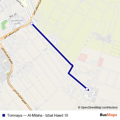 Tomnaya bus Line Map
