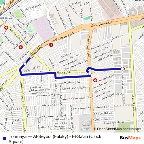 Tomnaya bus Line Map