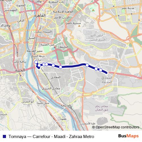 Tomnaya bus Line Map