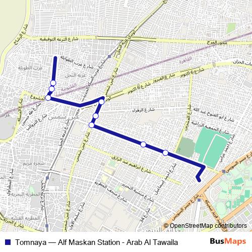 Tomnaya bus Line Map
