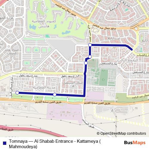 Tomnaya bus Line Map