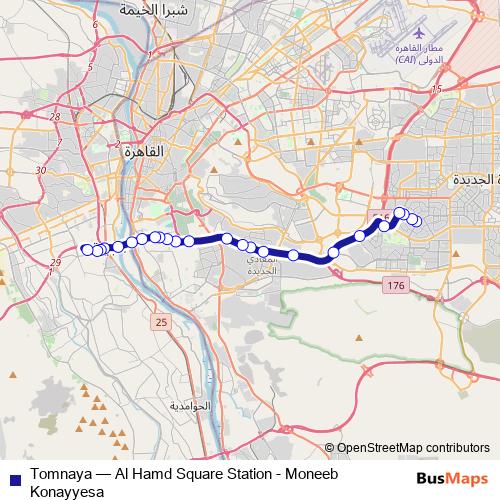 Tomnaya bus Line Map