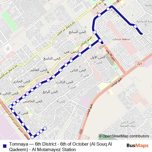 Tomnaya bus Line Map