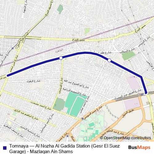 Tomnaya bus Line Map