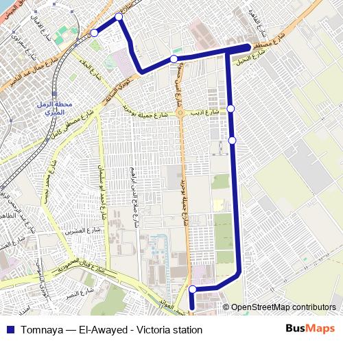 Tomnaya bus Line Map