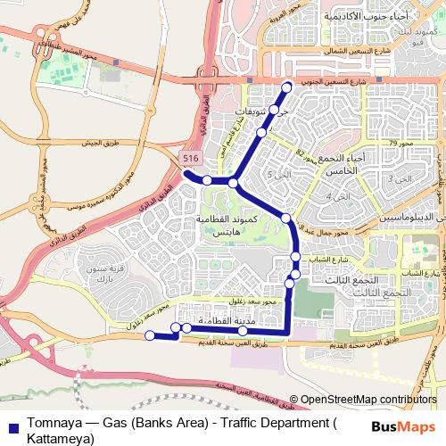 Tomnaya bus Line Map