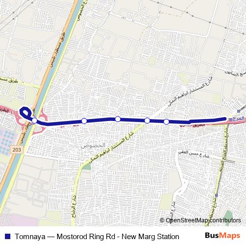 Tomnaya bus Line Map