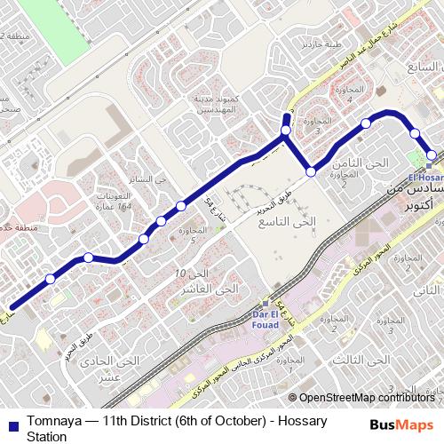 Tomnaya bus Line Map