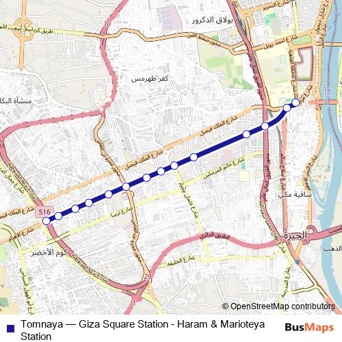 Tomnaya bus Line Map