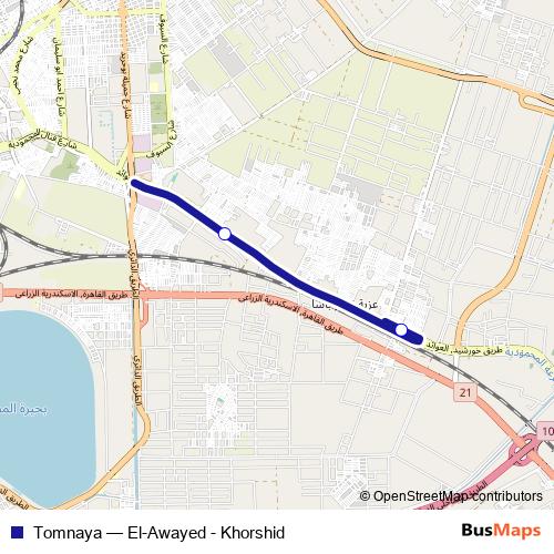 Tomnaya bus Line Map