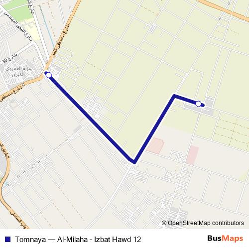 Tomnaya bus Line Map