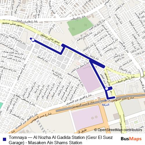 Tomnaya bus Line Map