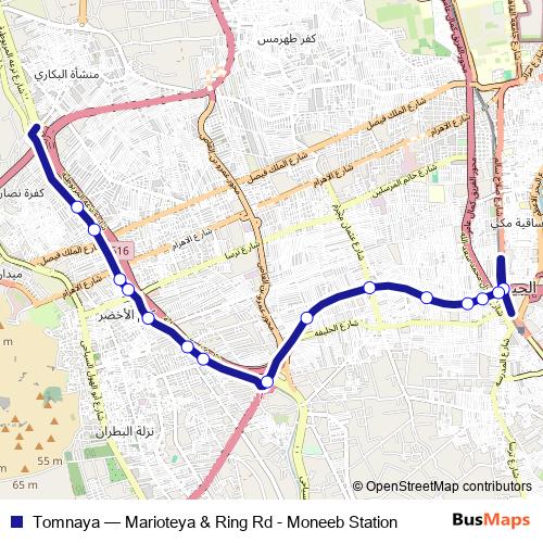 Tomnaya bus Line Map