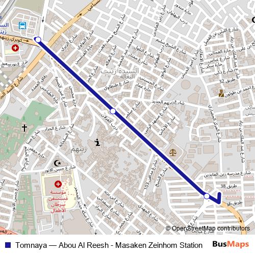 Tomnaya bus Line Map