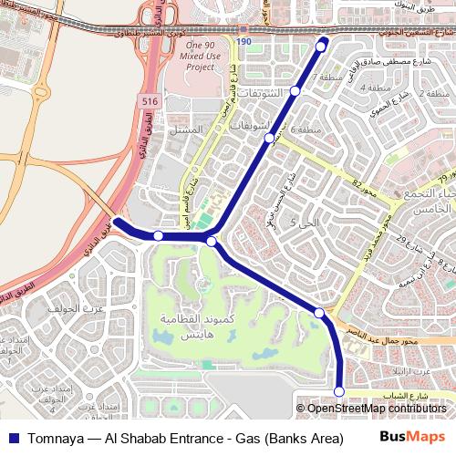 Tomnaya bus Line Map
