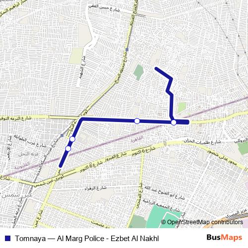 Tomnaya bus Line Map