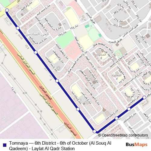 Tomnaya bus Line Map