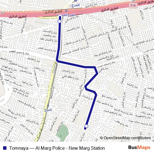 Tomnaya bus Line Map