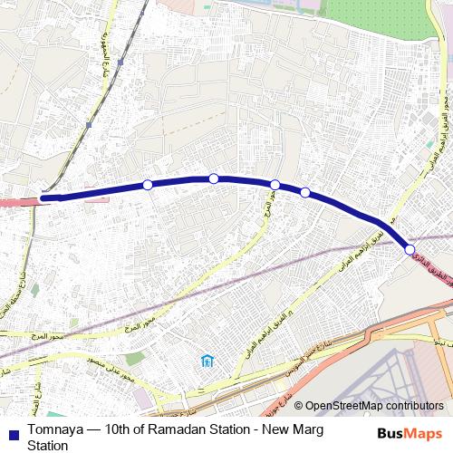 Tomnaya bus Line Map