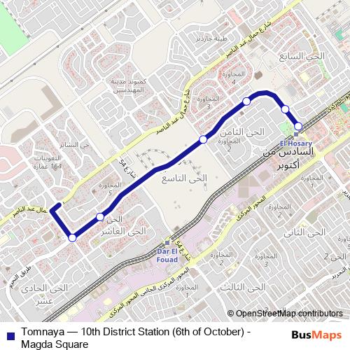 Tomnaya bus Line Map
