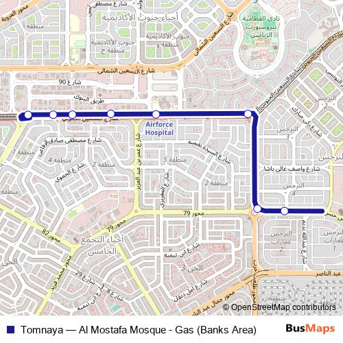 Tomnaya bus Line Map